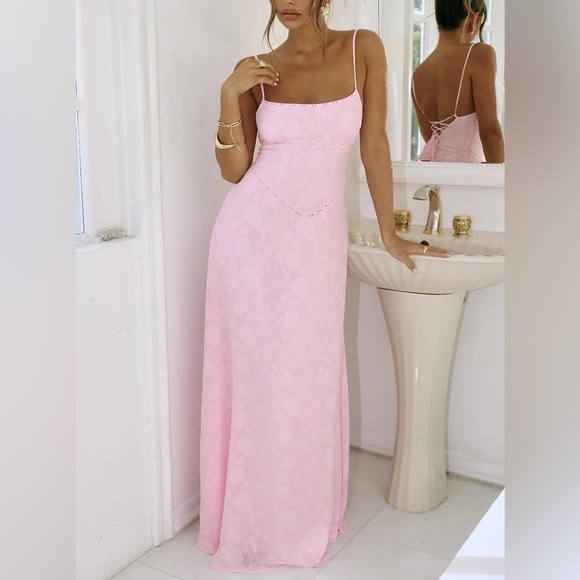 NWOT South of France Maxi Dress (Pink) - Picture 2 of 9